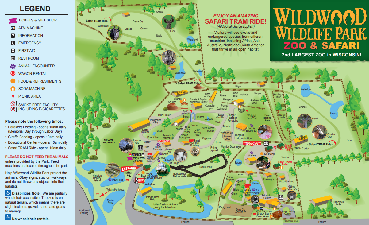 Wildwood Wildlife Park Zoo & Safari - 2, Child Admission Tickets ($38 value)